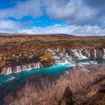 Hraunfossar waterfalls West Iceland